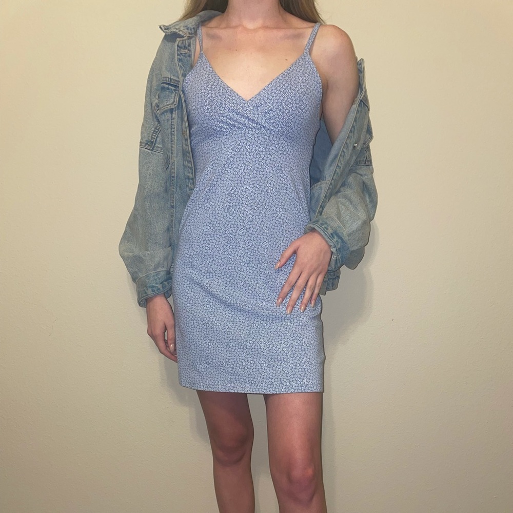 Brandy Melville Flora Blue Dress💗💗